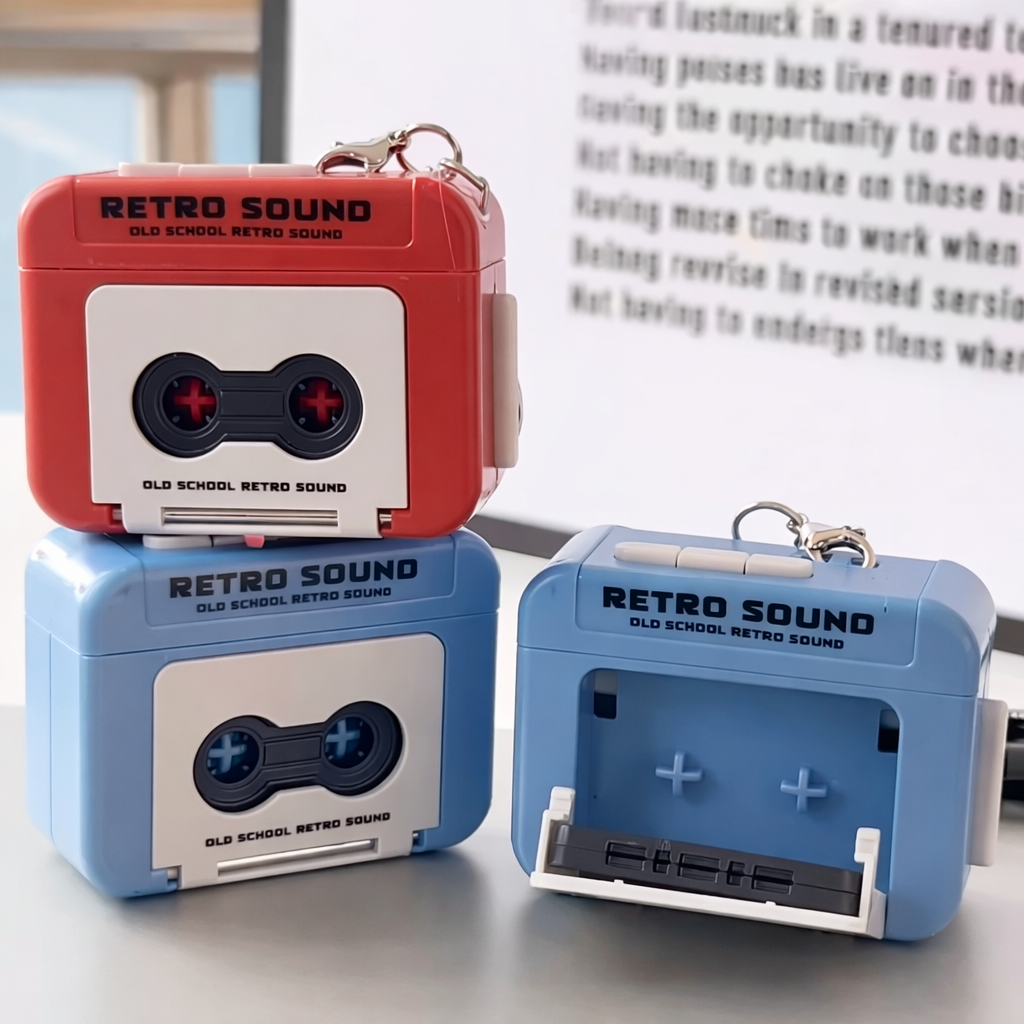 Retro Teyp Anahtarlık Mini Kayıt Müzik Kutusu