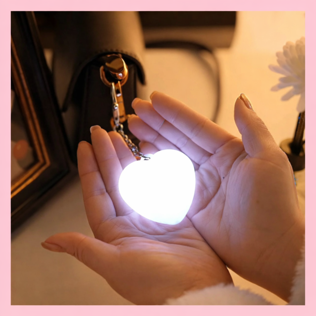 Kalp şeklinde LED Anahtarlık