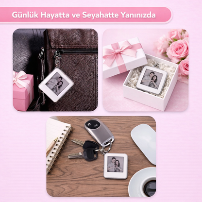 Kişiye Özel Dijital Fotoğraflı Anahtarlık | Anılar Hep Yanında